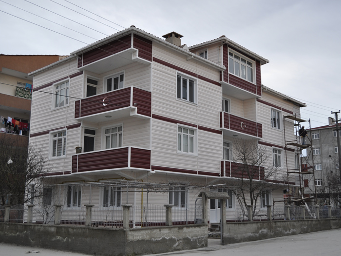 American Siding Uygulamalar Apartman Siteler 27 - Apartman ve Siteler american siding dış cephe kaplama uygulaması görseli