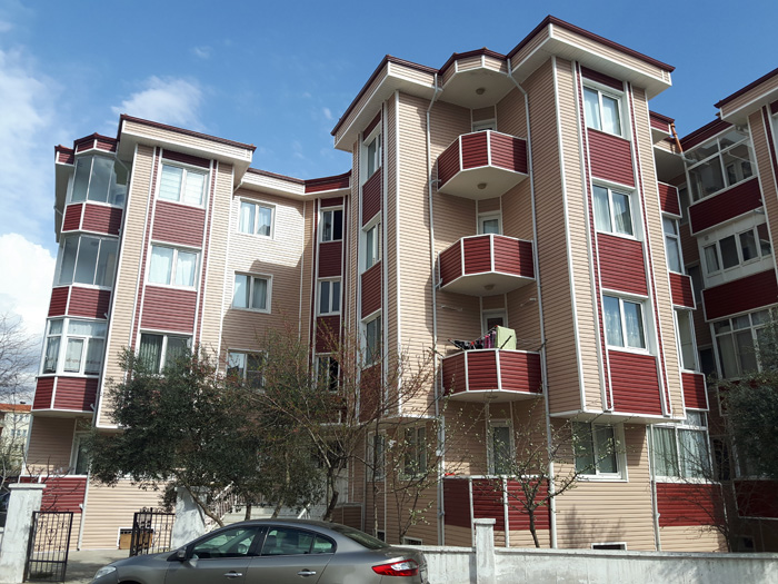 American Siding Uygulamalar Apartman Siteler 29 - Apartman ve Siteler american siding dış cephe kaplama uygulaması görseli