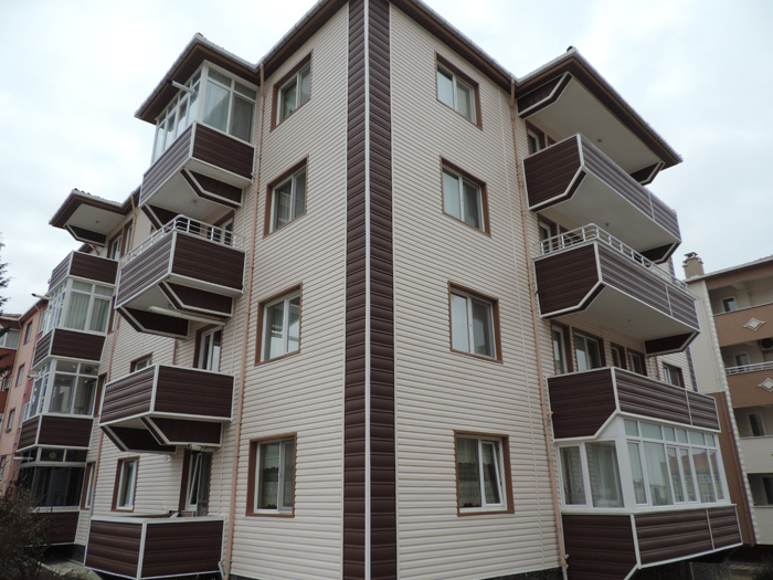American Siding Uygulamalar Apartman Siteler 31 - Apartman ve Siteler american siding dış cephe kaplama uygulaması görseli