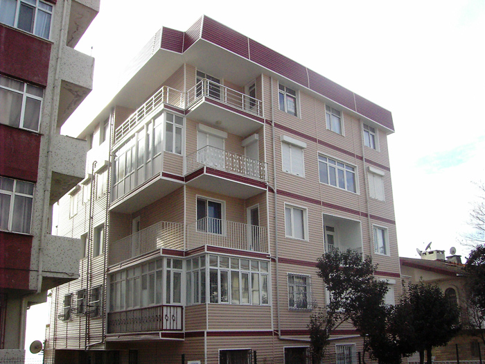 American Siding Uygulamalar Apartman Siteler 33 - Apartman ve Siteler american siding dış cephe kaplama uygulaması görseli