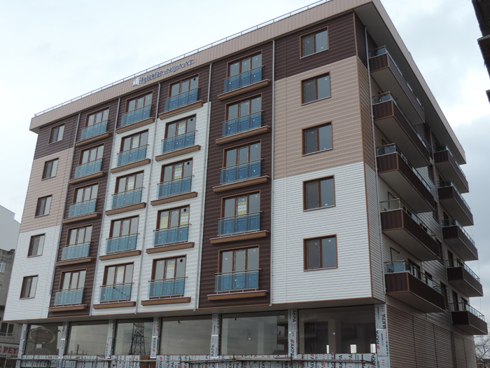 American Siding Uygulamalar Apartman Siteler 44 - Apartman ve Siteler american siding dış cephe kaplama uygulaması görseli